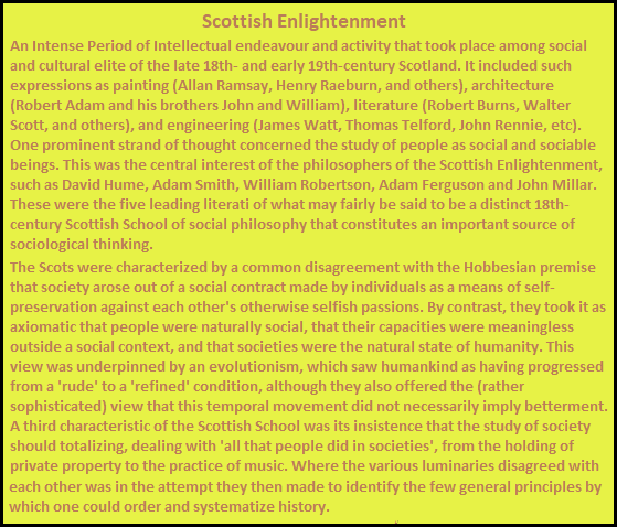 Scottish Enlightenment Sociology